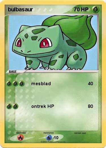 Pokemon bulbasaur
