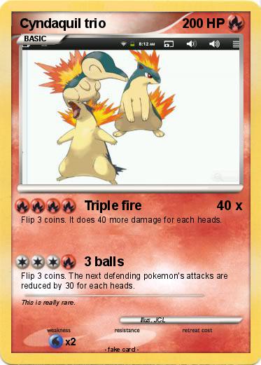 Pokemon Cyndaquil trio