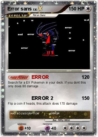 Pokemon Error sans