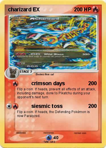 Pokemon charizard EX