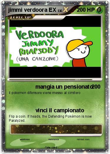 Pokemon jimmi verdoora EX