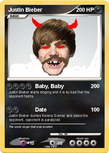 Pokemon Justin Bieber