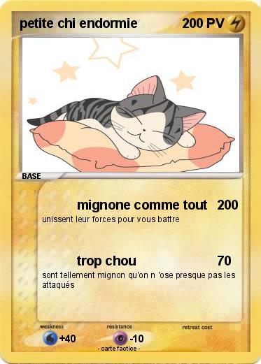 Pokemon petite chi endormie