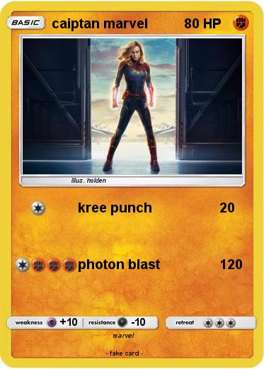 Pokemon caiptan marvel
