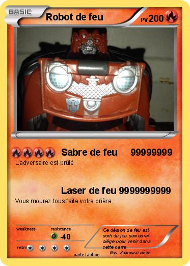 Pokemon Robot de feu