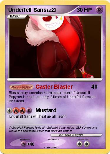 Pokemon Underfell Sans