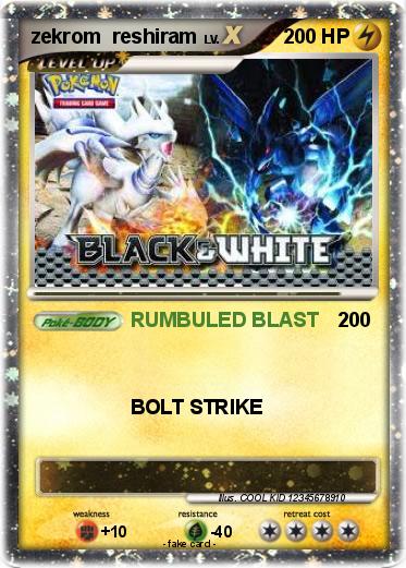 Pokemon zekrom  reshiram