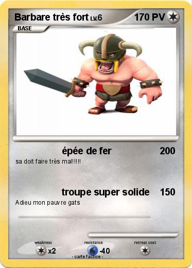 Pokemon Barbare très fort