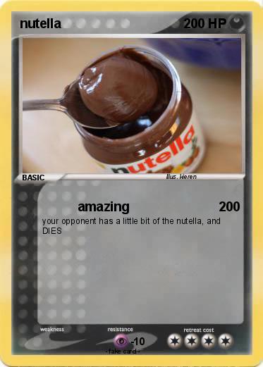 Pokemon nutella