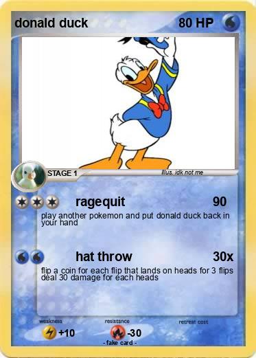 Pokemon donald duck