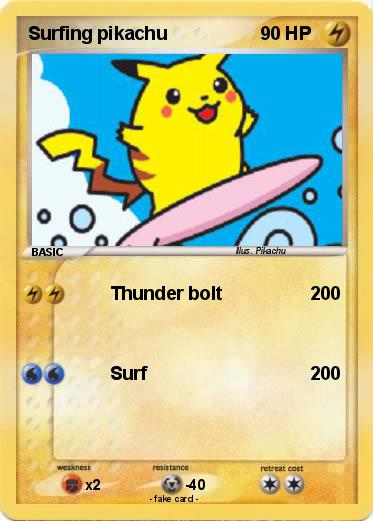 Pokemon Surfing pikachu