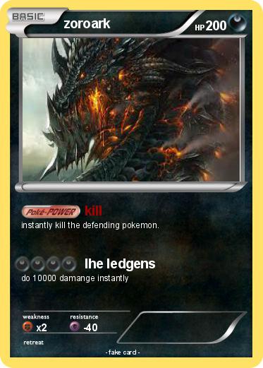 Pokemon zoroark