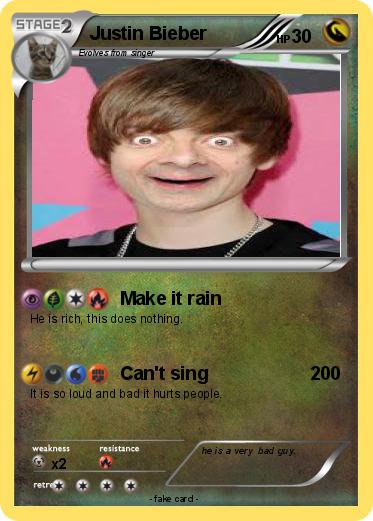 Pokemon Justin Bieber
