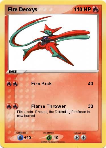 Pokemon Fire Deoxys