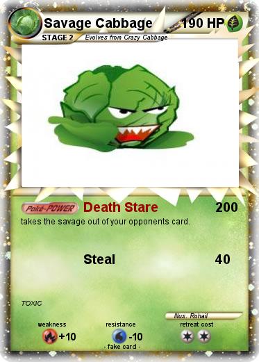 Pokemon Savage Cabbage