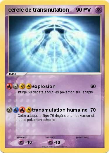 Pokemon cercle de transmutation
