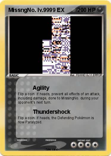Pokemon MissngNo. lv.9999 EX