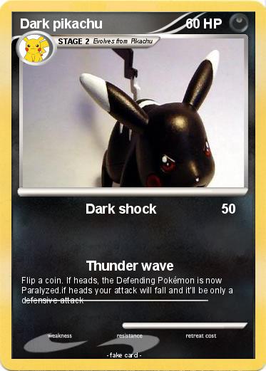 Pokemon Dark pikachu