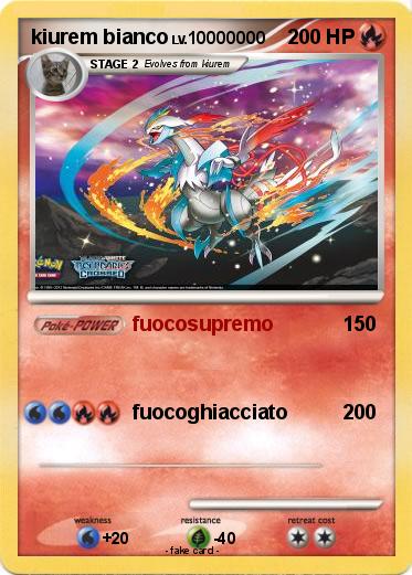 Pokemon kiurem bianco