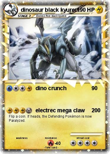 Pokemon dinosaur black kyurem
