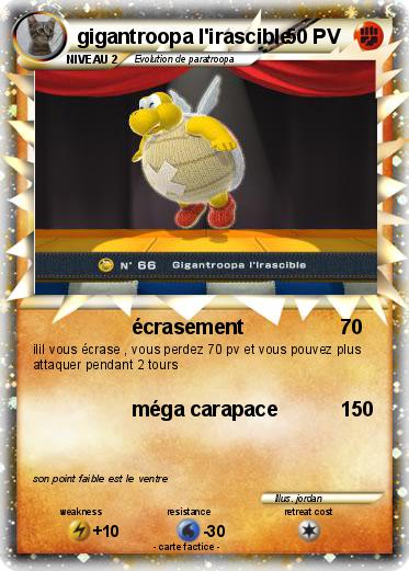 Pokemon gigantroopa l'irascible