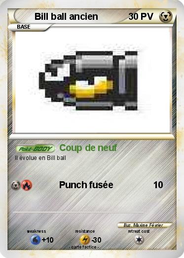 Pokemon Bill ball ancien