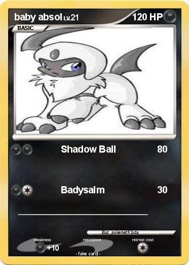 Pokemon baby absol