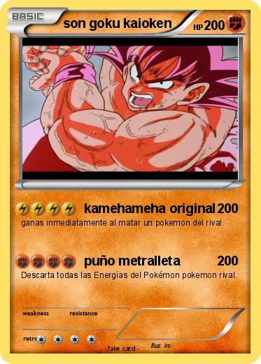 Pokemon son goku kaioken