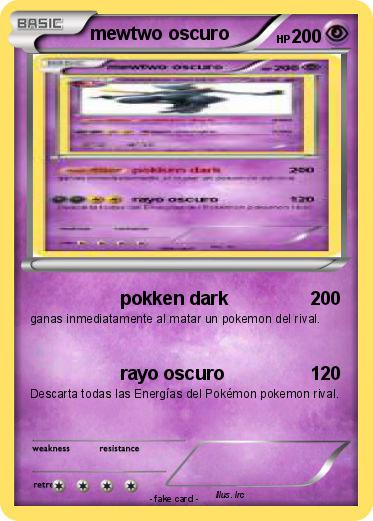 Pokemon mewtwo oscuro