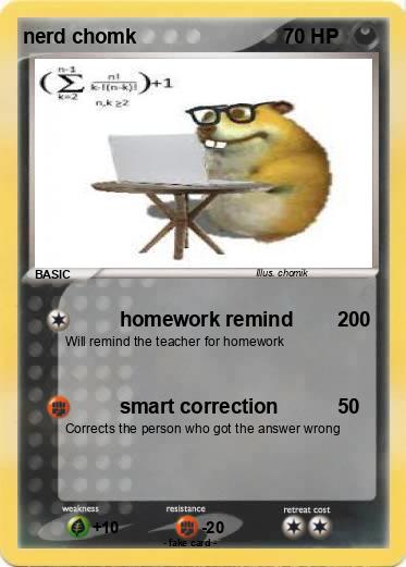Pokemon nerd chomk