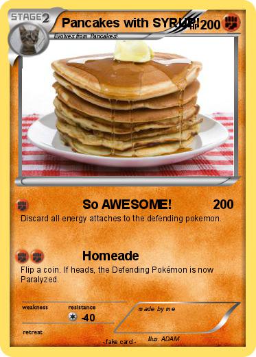 Pokemon Pancakes with SYRUP!