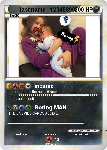 Pokemon last name   12345890
