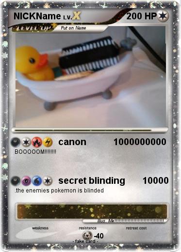 Pokemon NICKName