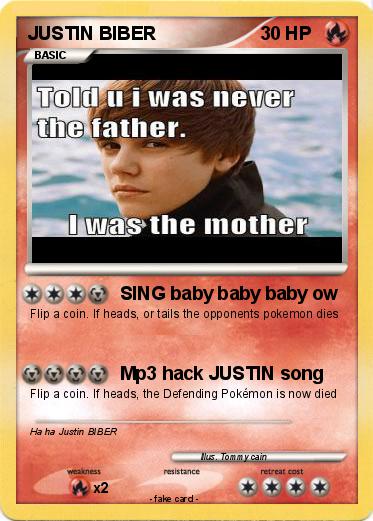 Pokemon JUSTIN BIBER