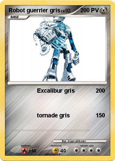 Pokemon Robot guerrier gris