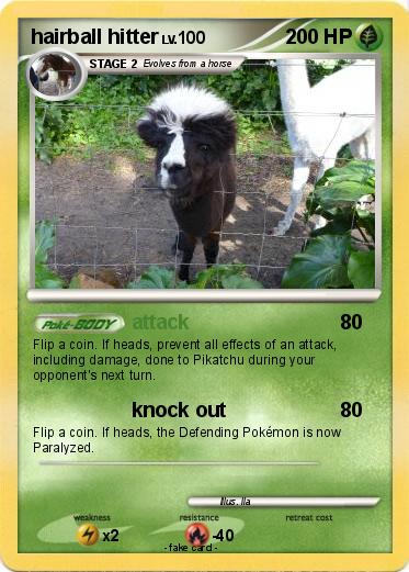 Pokemon hairball hitter