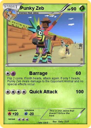 Pokemon Punky Zeb