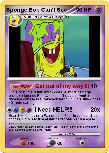 Pokemon Sponge Bob Can't See