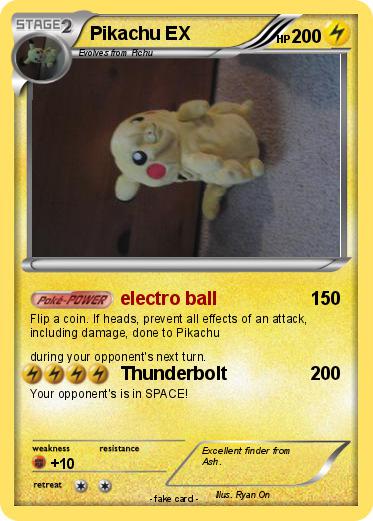 Pokemon Pikachu EX