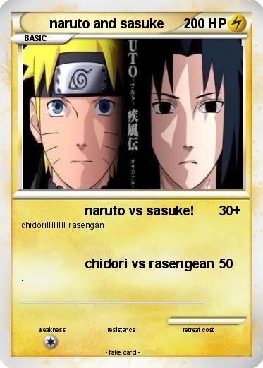 Pokemon naruto and sasuke