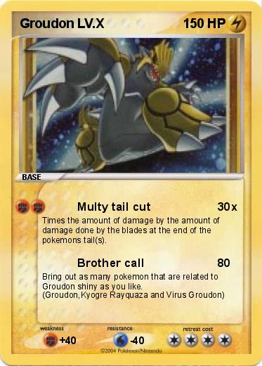 Pokemon Groudon LV.X