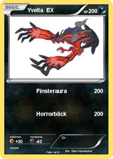 Pokemon Yvelta  EX