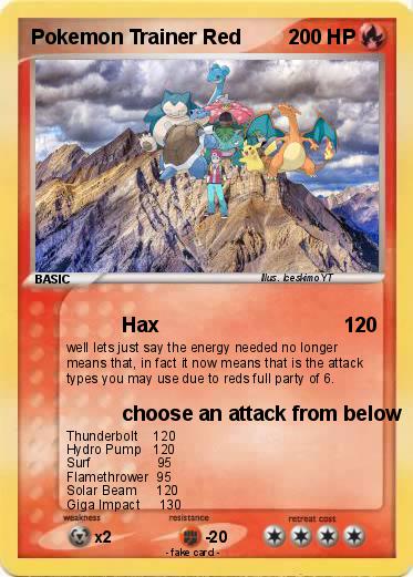 Pokemon Pokemon Trainer Red