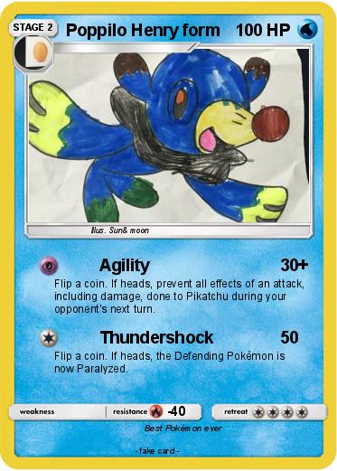 Pokemon Poppilo Henry form