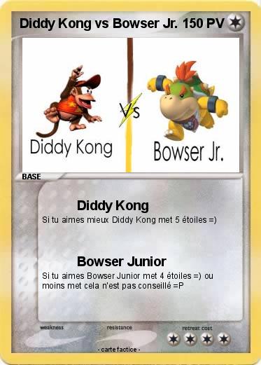 Pokemon Diddy Kong vs Bowser Jr.
