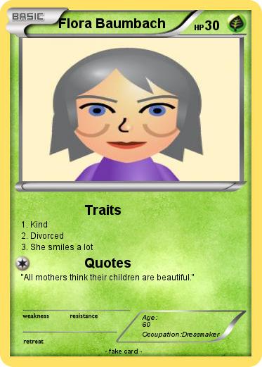 Pokemon Flora Baumbach