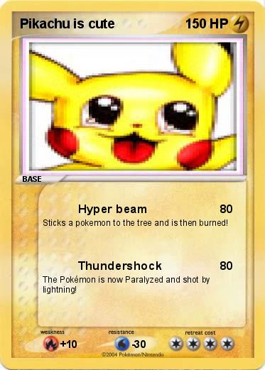 Pokemon Pikachu is cute