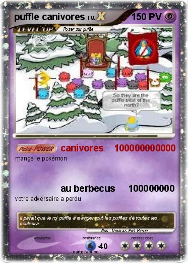 Pokemon puffle canivores