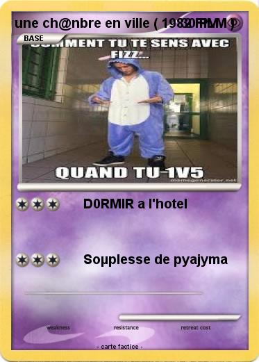 Pokemon une ch@nbre en ville ( 1982 FILM )