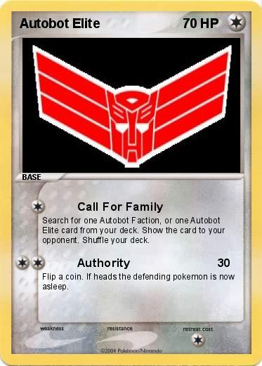 Pokemon Autobot Elite